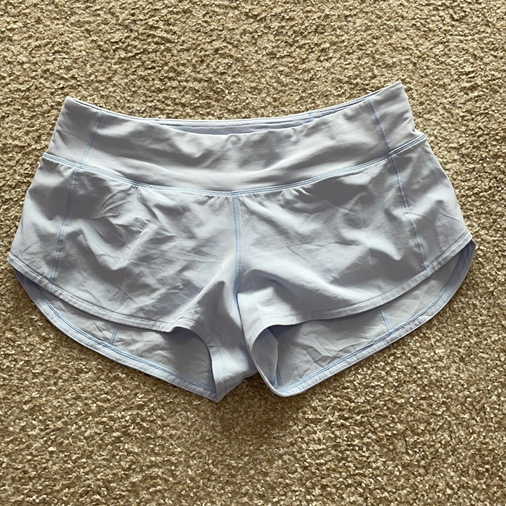 Blue linen LULULEMON shorts